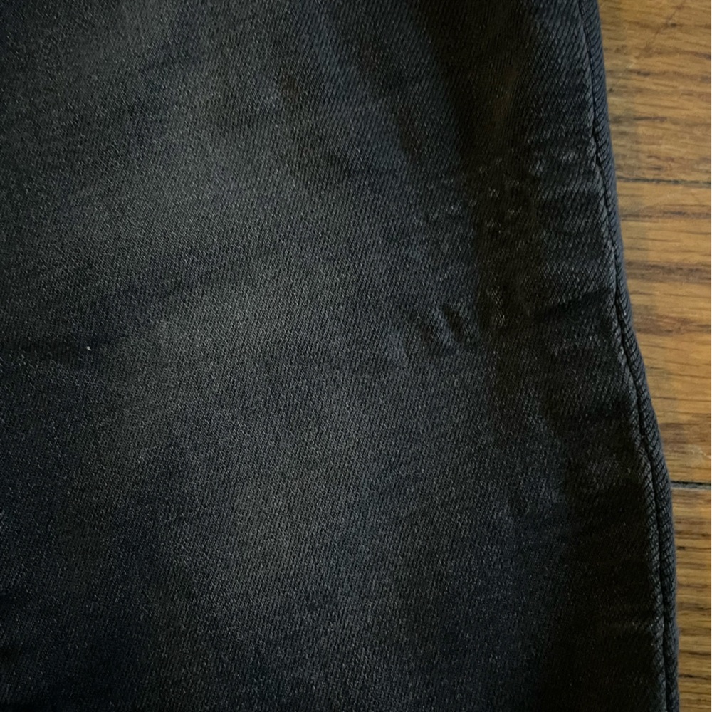Joe's Jeans Distressed Black Dark Wash Denim Skinny Jeans - Picture 6 of 8